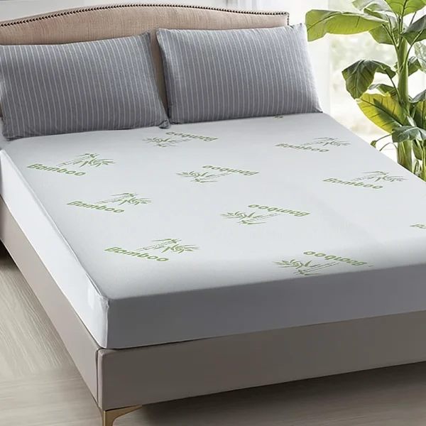 Premium Bamboo Waterproof Fitted Mattresspad Double XL1