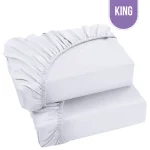 T-180 Economy King Fitted Bed Sheet – 78″x80″x9