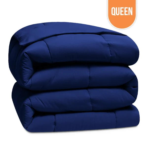 Economy Comforters Queen 90"x90" - Navy Blue