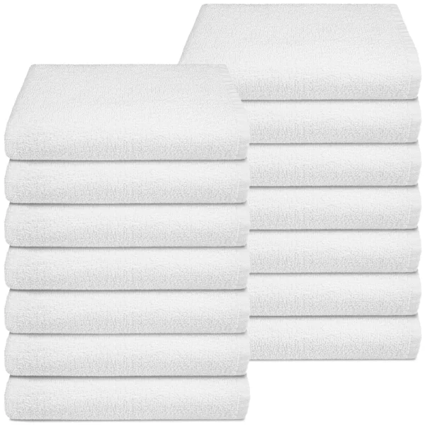 Regal Economy White Washcloths 12"x12"