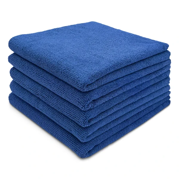 Navy Blue Premium Microfiber Towels - 12"x12"
