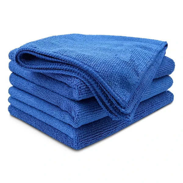Navy Blue Premium Microfiber Towels - 16"x16"