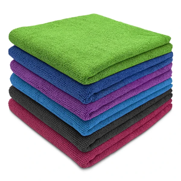MultiColor Premium Microfiber Towels - 12"x12"