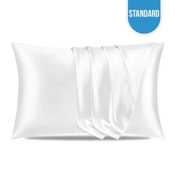 Standard Satin Pillow Cases White - 20"x26"