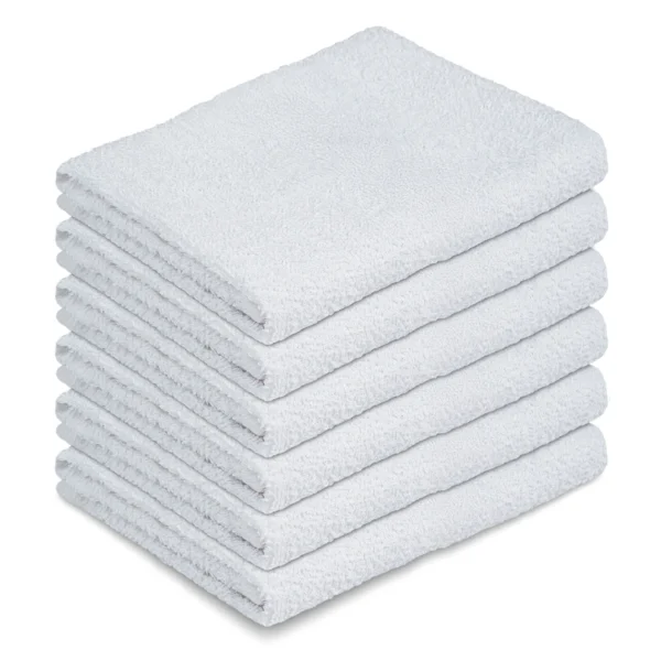 Cleaning Rags Bar Mops Plain 16"x19" White