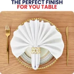 White Polyester Napkins Related Image 1